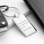 Personalised Favourite Lyric Keyring