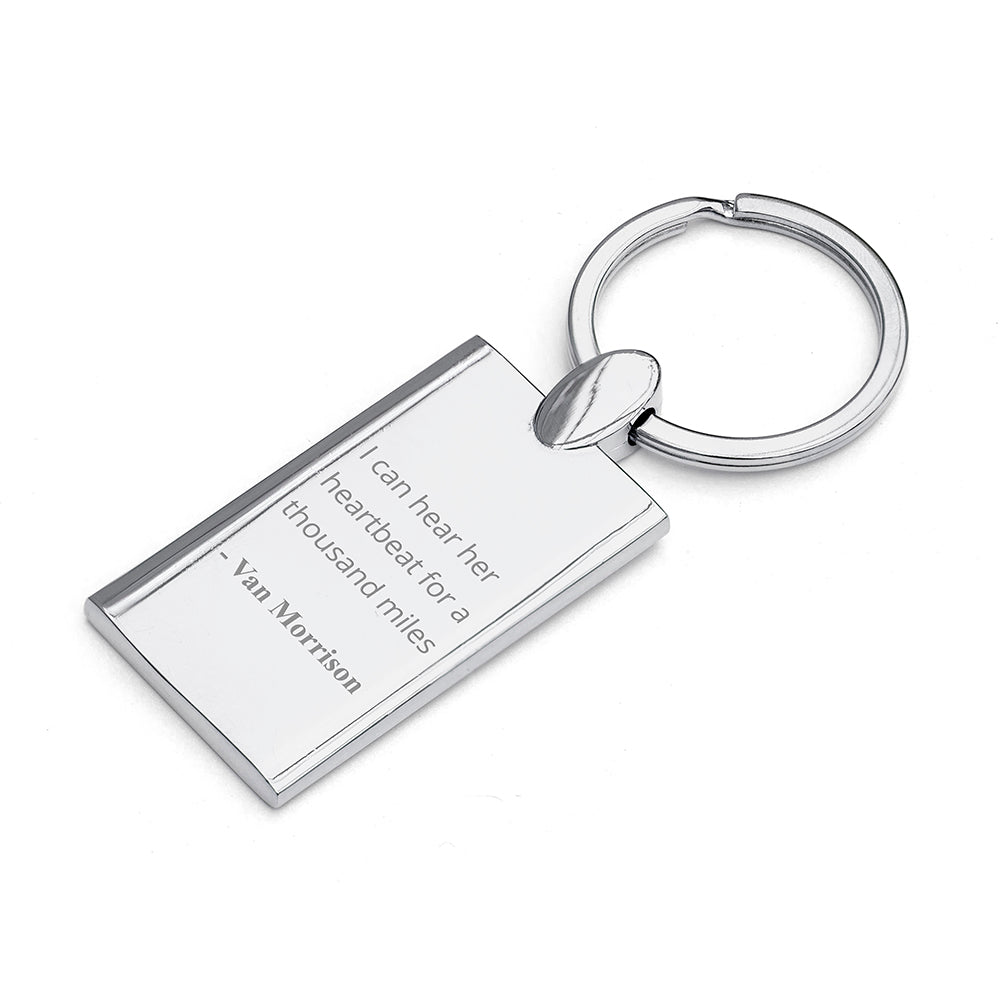 Personalised Favourite Lyric Keyring