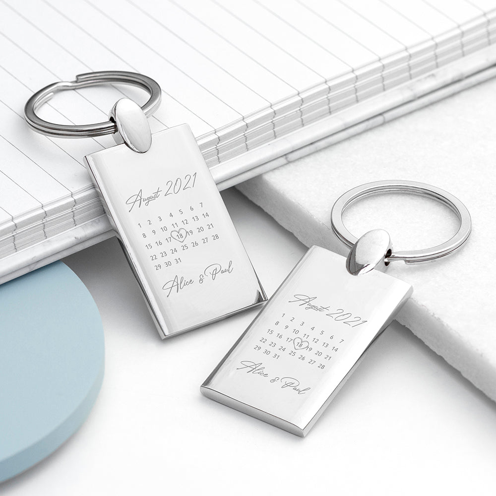 Personalised Special Date Keyring