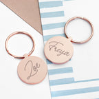 Personalised Round Keyring