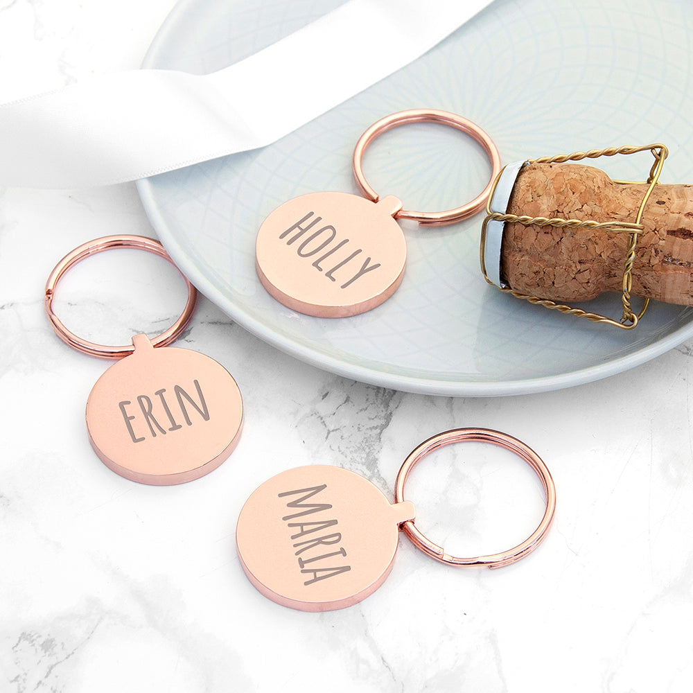 Personalised Round Keyring