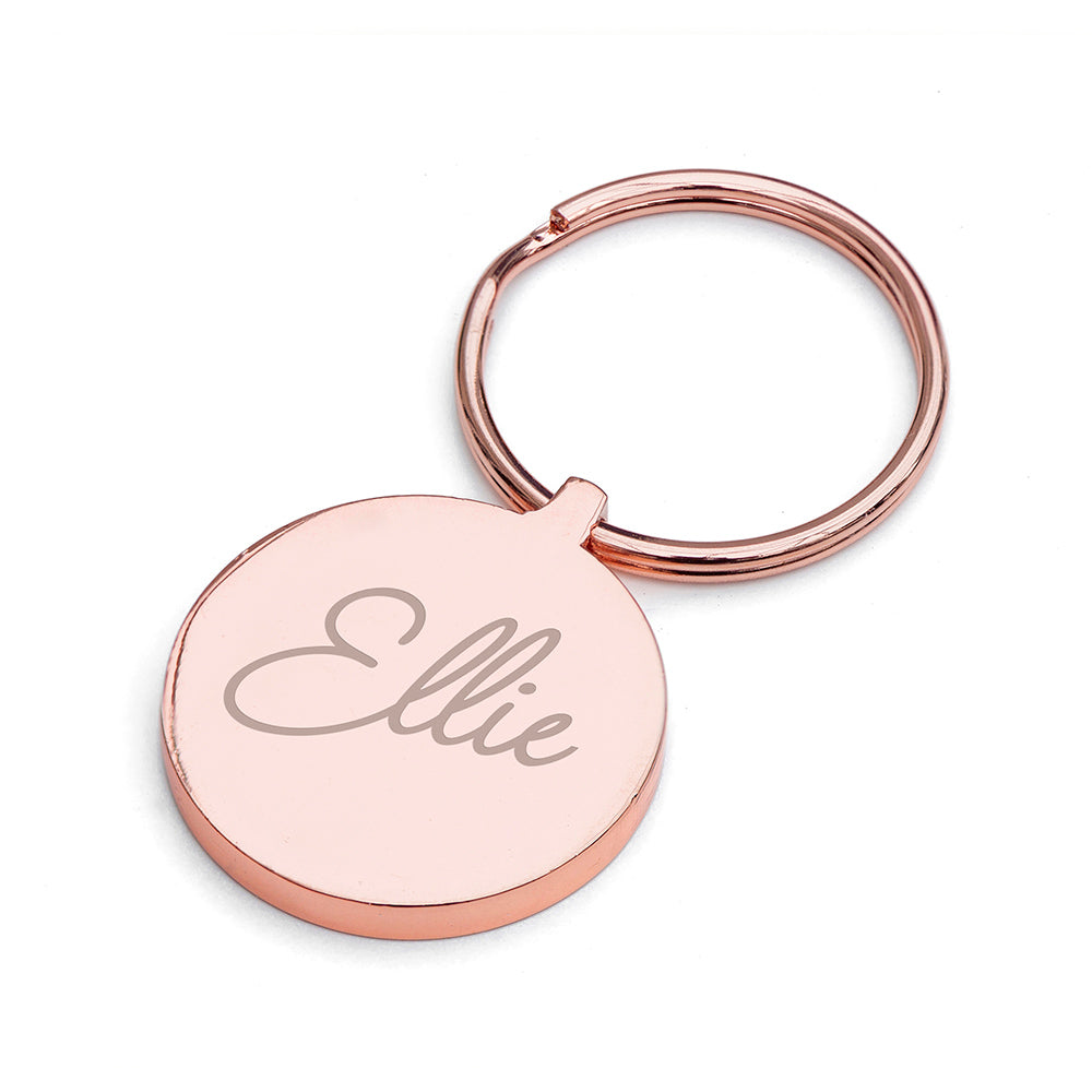 Personalised Round Keyring