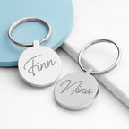 Personalised Round Keyring