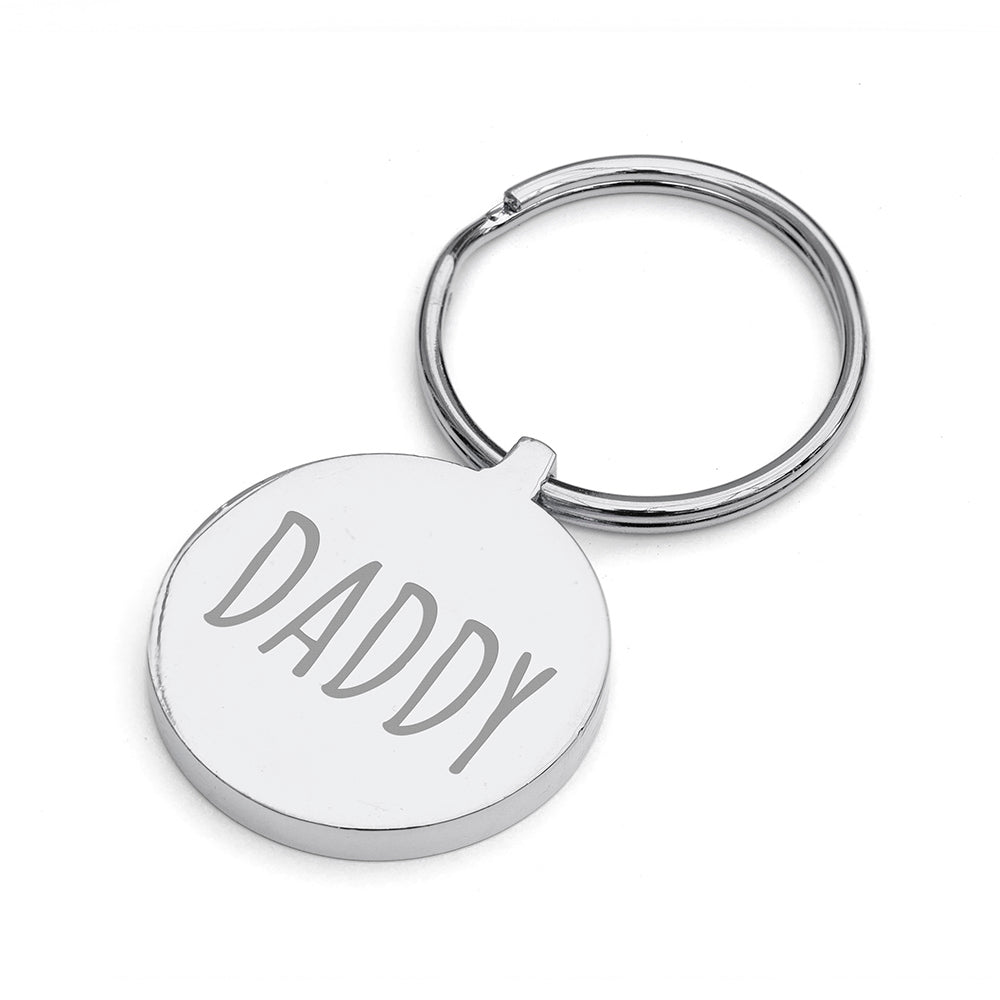 Personalised Round Keyring