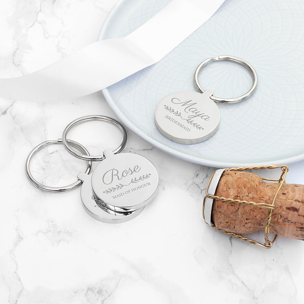 Personalised Bridal Party Keyring