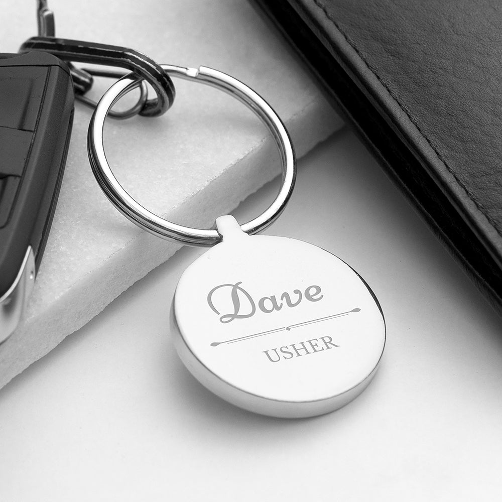 Personalised Wedding Party Keyring