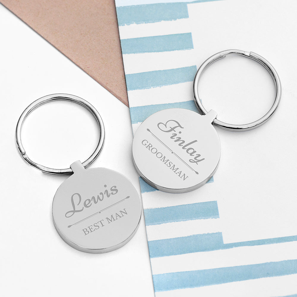 Personalised Wedding Party Keyring