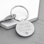 Personalised Day We Met Keyring