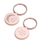 Personalised Moon and Back Keyring