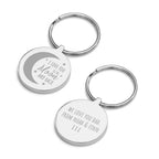 Personalised Moon and Back Keyring