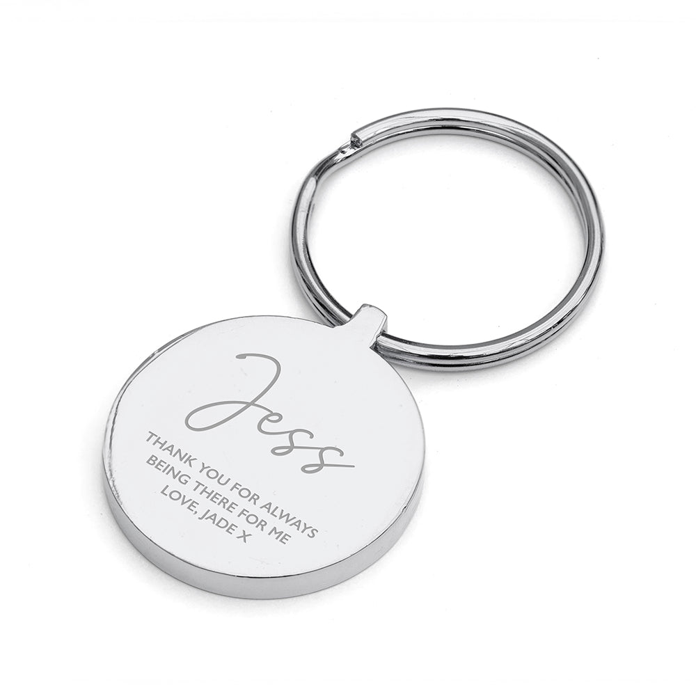 Personalised Special Person Round Keyring
