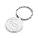 Personalised Save the Date Round Keyring