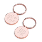 Personalised Siblings Round Keyring