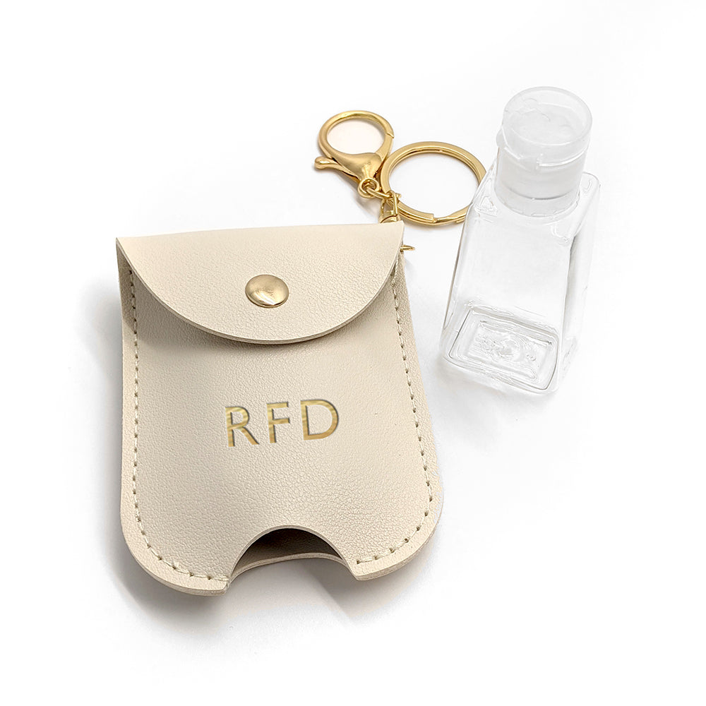 Personalised Hand Sanitiser Holder Keyring