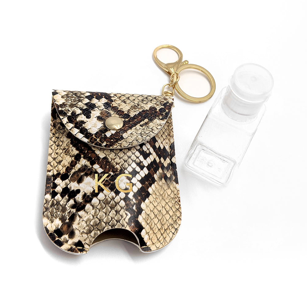 Personalised Hand Sanitiser Holder Keyring