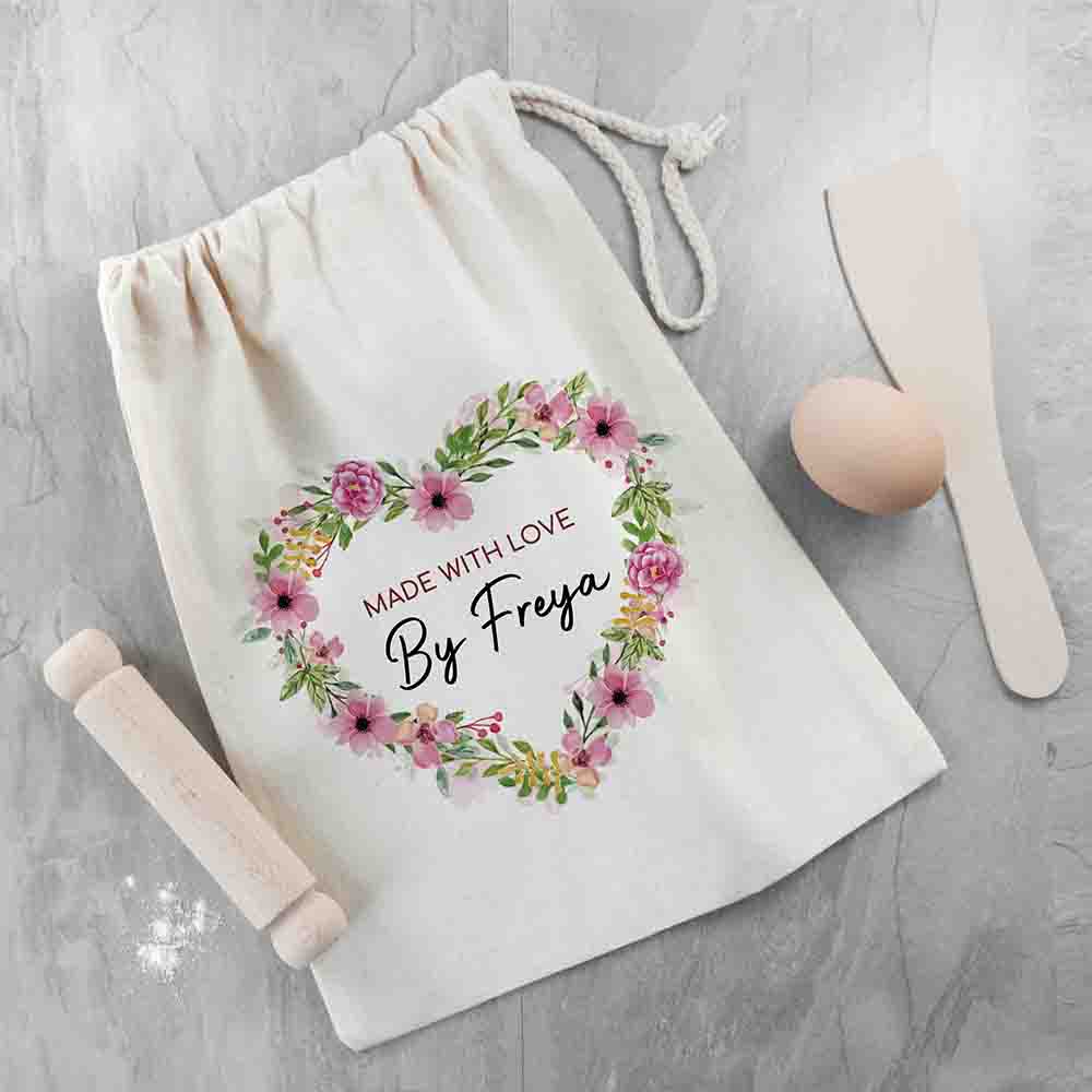 Personalised Kids Flower Wreath Baking Set