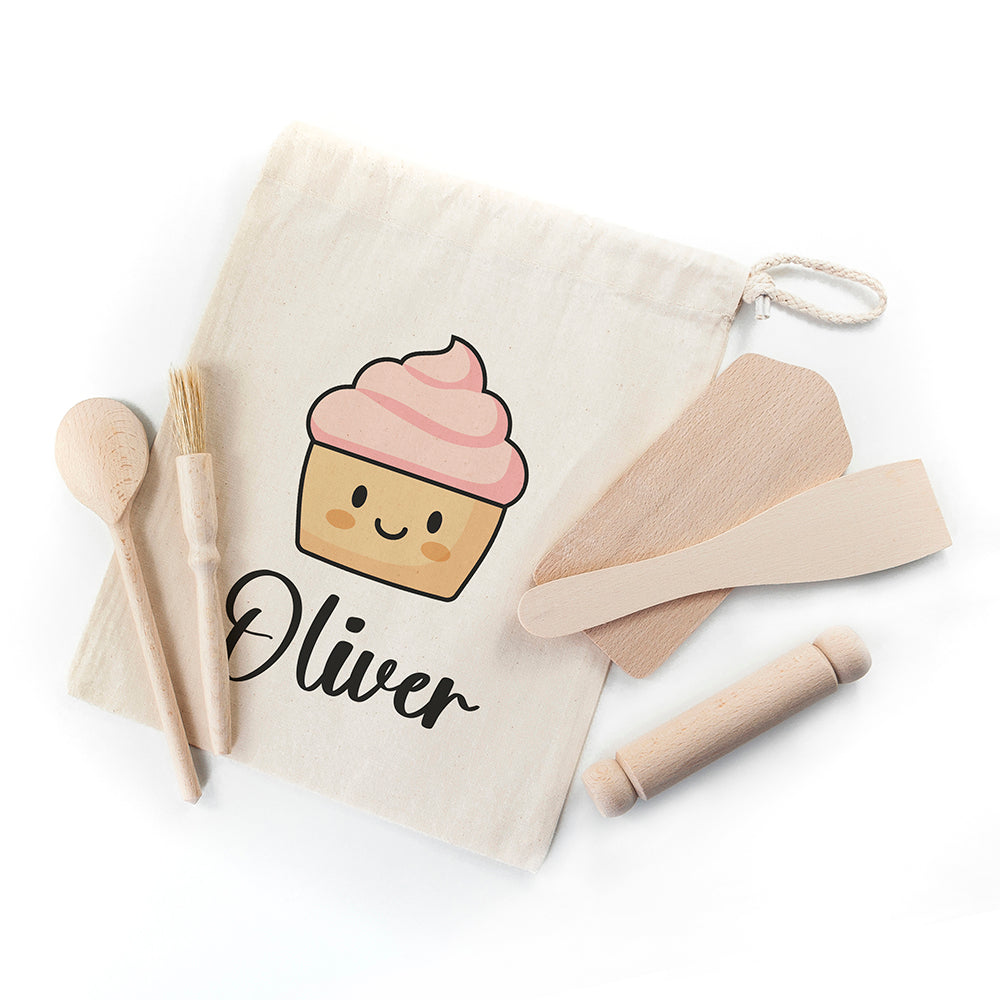 Personalised Kids Cupcake Baking Set