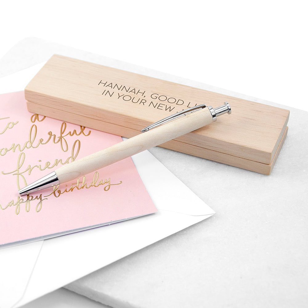 Personalised Special Message Wooden Pen Set