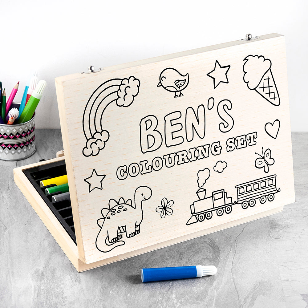 Personalised Colour Your Own Colouring Set