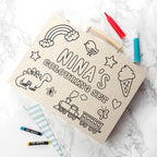 Personalised Colour Your Own Colouring Set