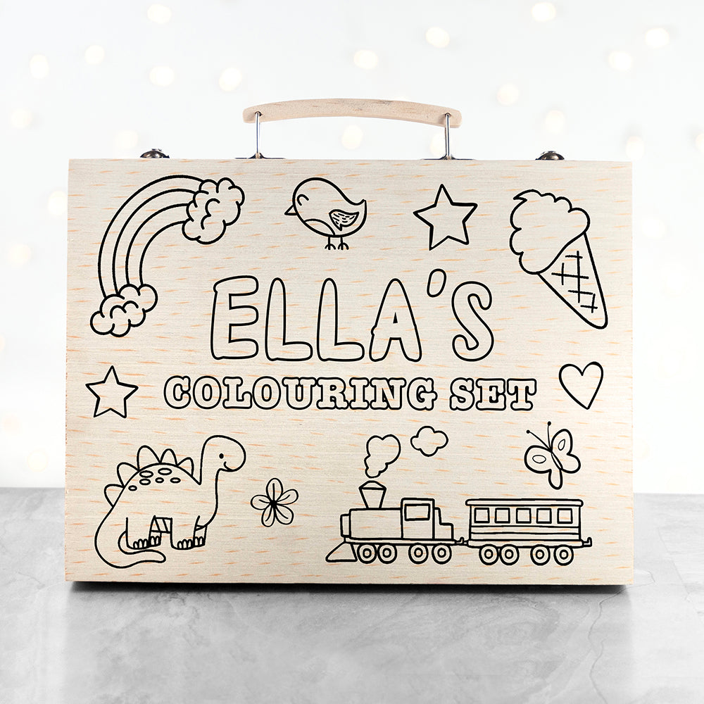 Personalised Colour Your Own Colouring Set