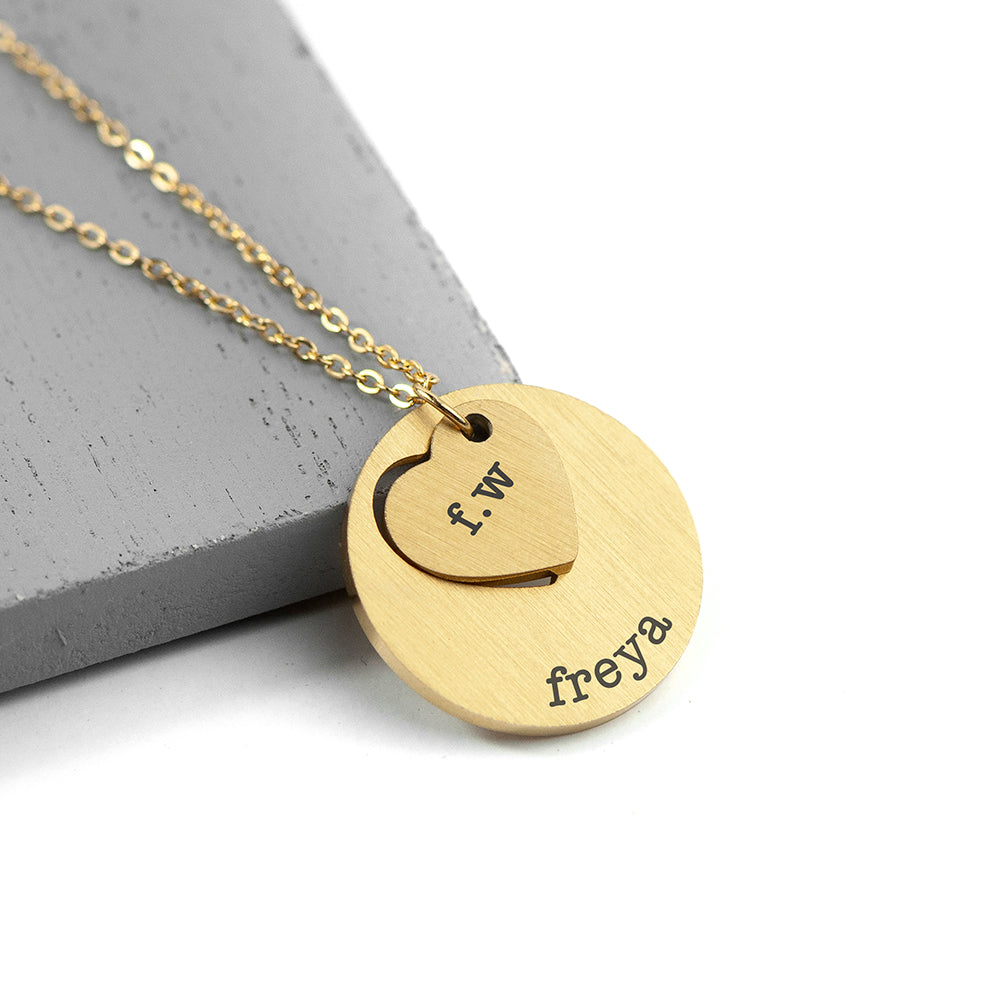 Personalised Cut-Out Heart Shape Necklace