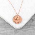 Personalised Cut-Out Heart Shape Necklace