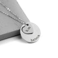 Personalised Cut-Out Heart Shape Necklace