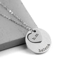 Personalised Cut-Out Heart Shape Necklace