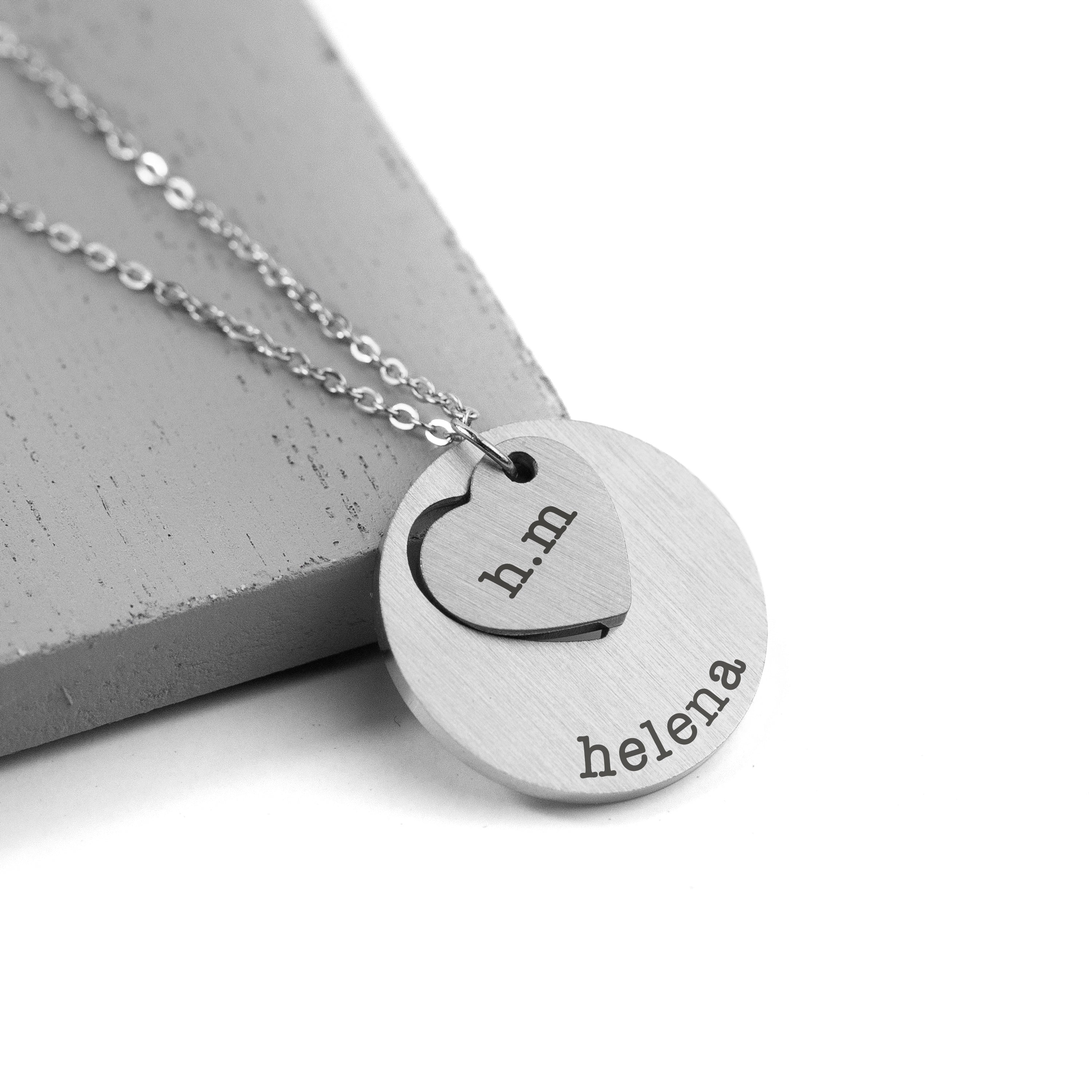 Personalised Cut-Out Heart Shape Necklace