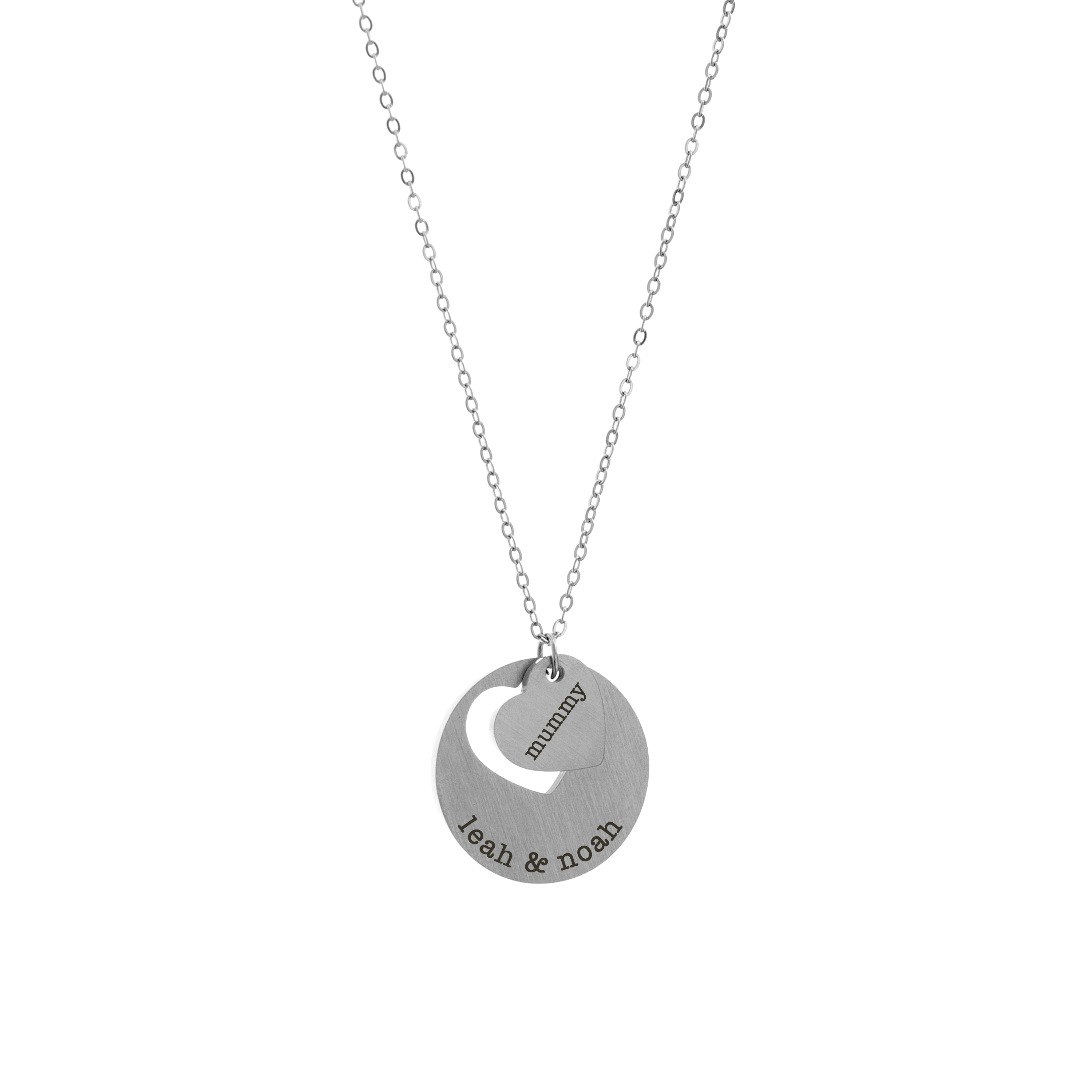 Personalised Cut-Out Heart Shape Necklace
