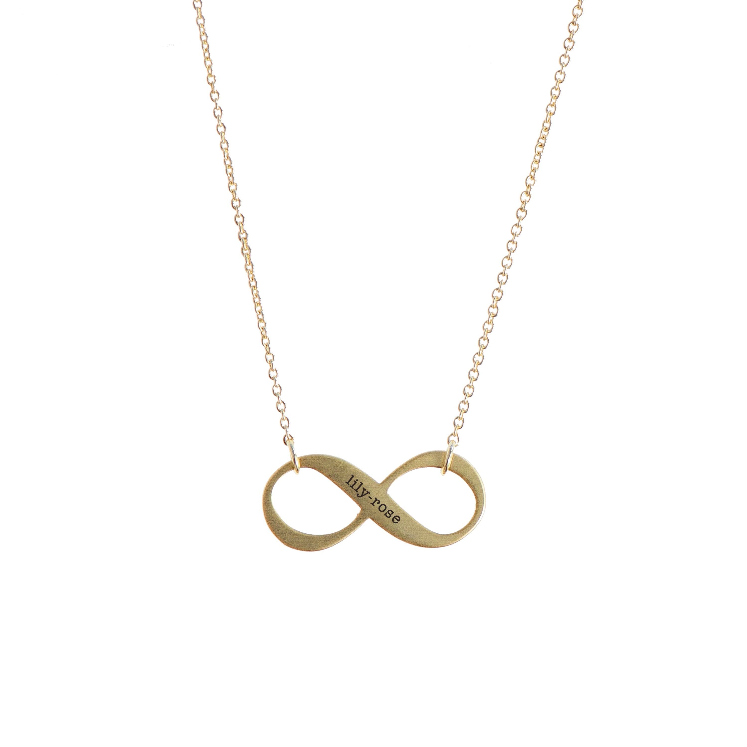 Personalised Infinity Twist Necklace
