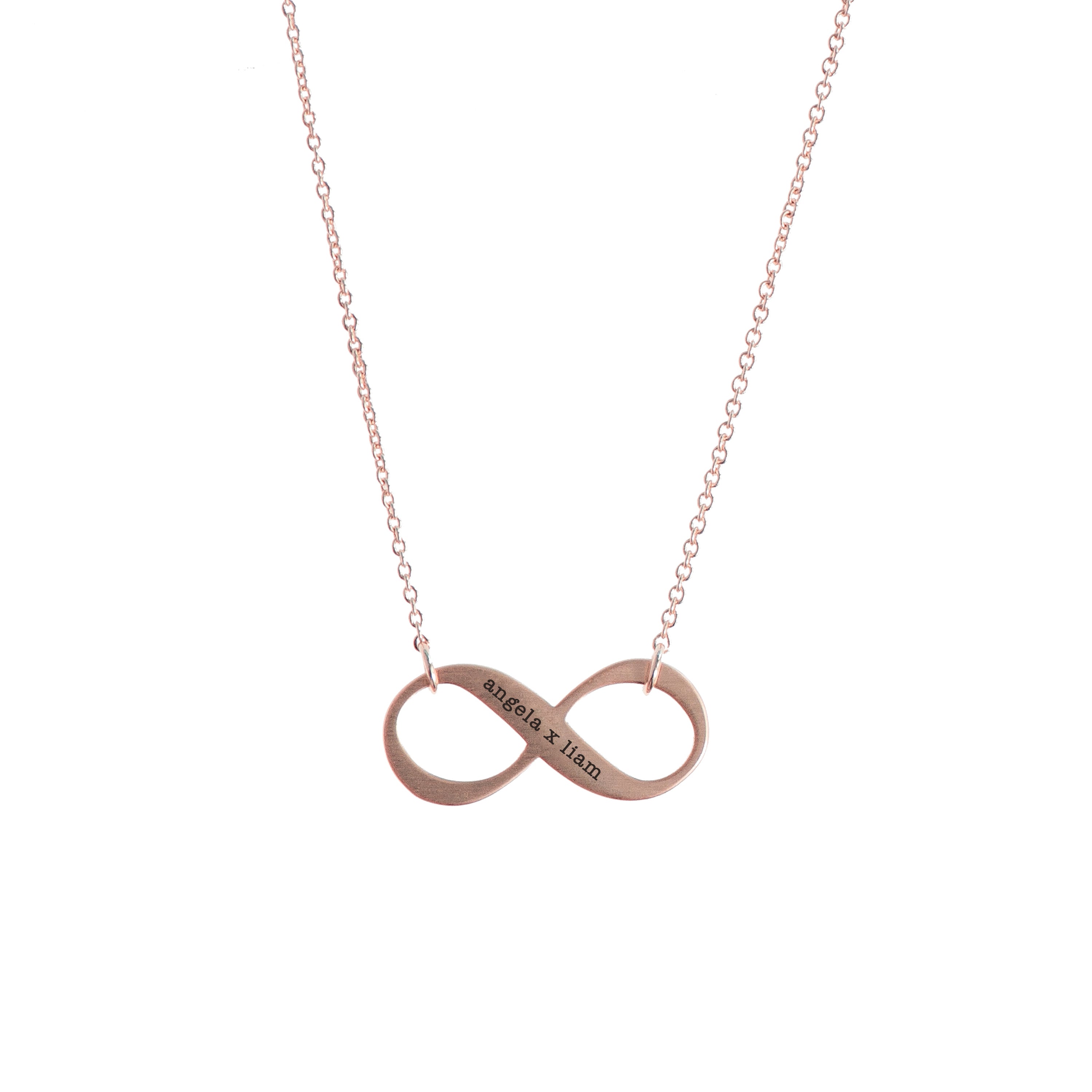 Personalised Infinity Twist Necklace