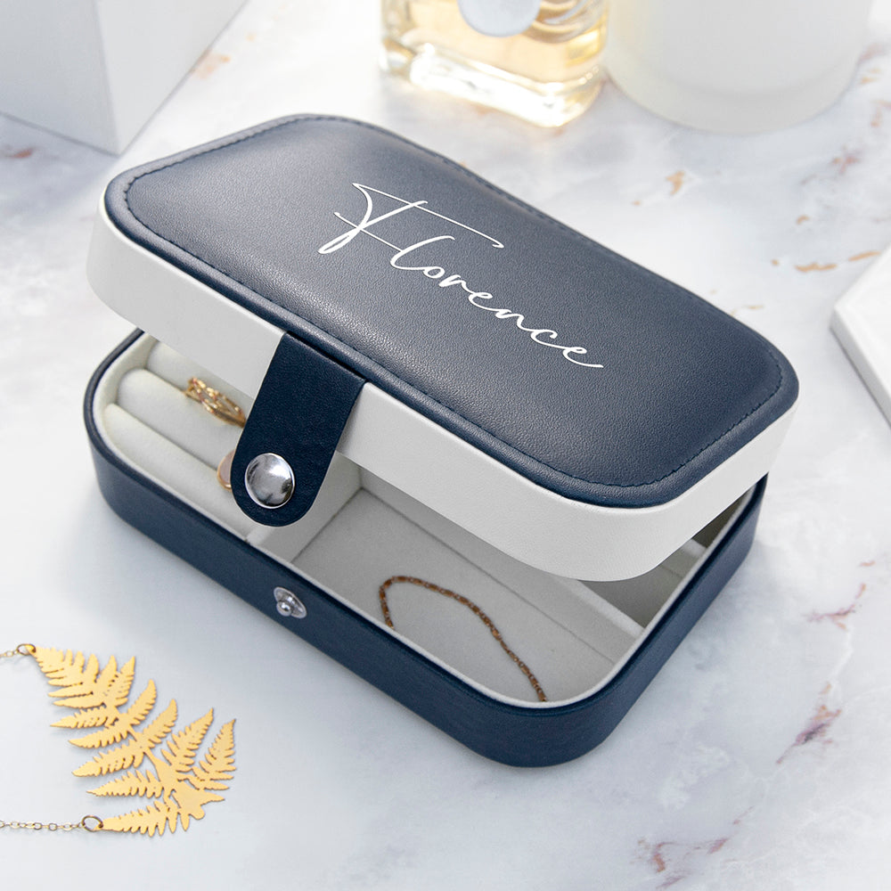 Treat Republic Midnight Blue Jewellery Case