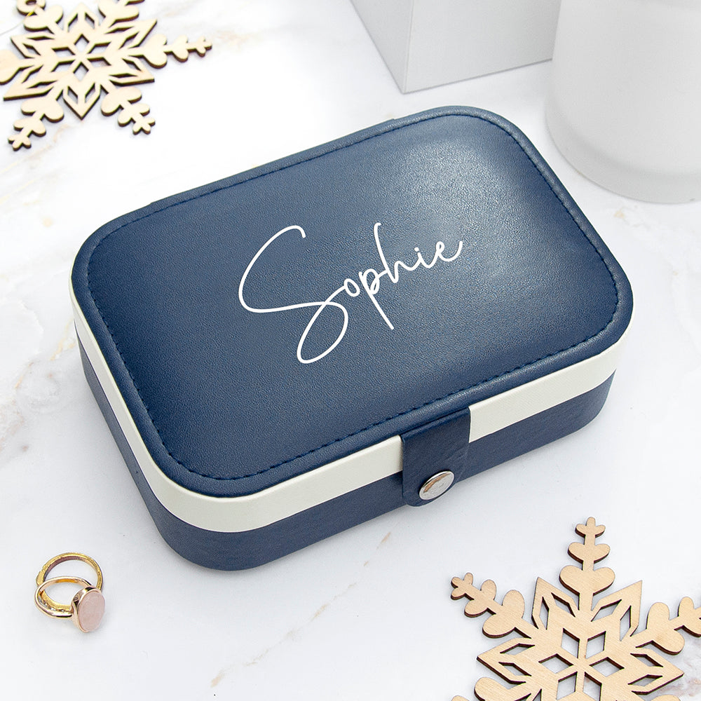 Treat Republic Midnight Blue Jewellery Case