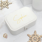 Treat Republic White Glitter Jewellery Case