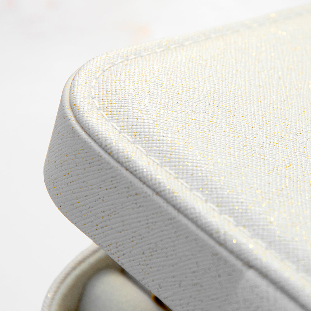 Treat Republic White Glitter Jewellery Case