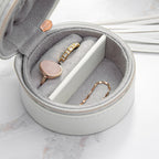 Personalised Treat Republic White Jewellery Case with Tassel