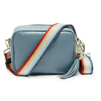 Personalised Elie Beaumont Light Blue with Rainbow Strap