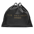 Personalised Elie Beaumont Tan Bag with Black Orange Strap