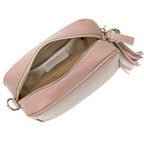 Personalised Elie Beaumont Pink Bag with Gold Chain Strap