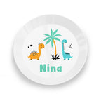 Personalised Kids Cute Dinosaur Plastic Plate