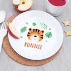 Personalised Kids Jungle Animal Plastic Plate