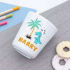 Personalised Kids Cute Dinosaur Plastic Dining Set