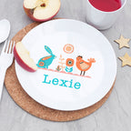 Personalised Kids Scandi Summer Plastic Dining Set