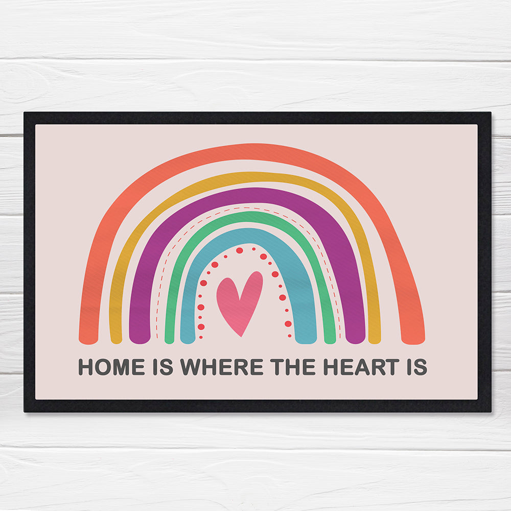 Personalised Bright Rainbow Doormat