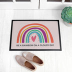 Personalised Bright Rainbow Doormat