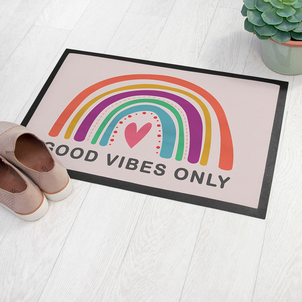 Personalised Bright Rainbow Doormat