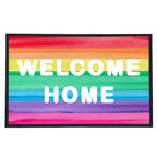 Personalised Rainbow Stripe Doormat