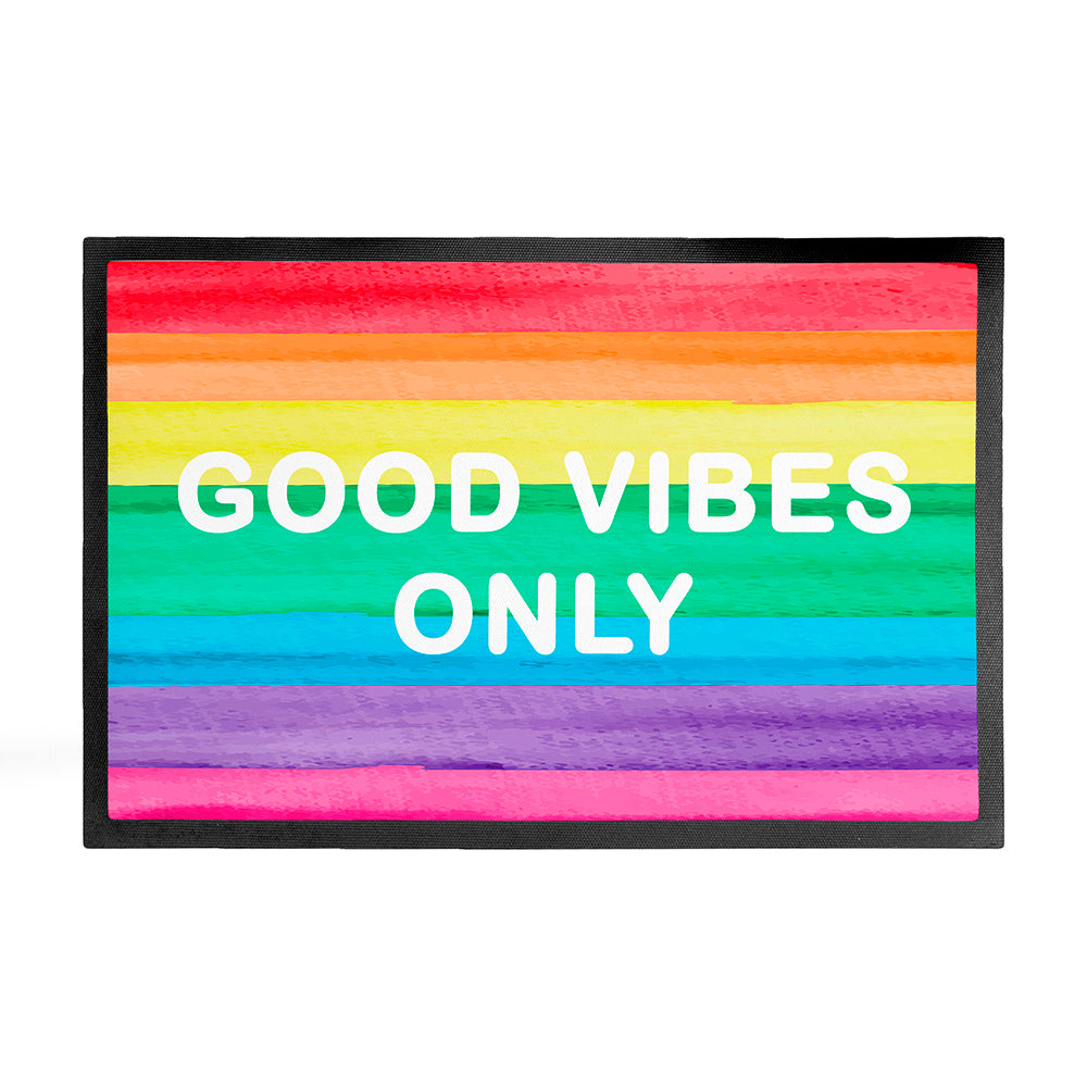 Personalised Rainbow Stripe Doormat